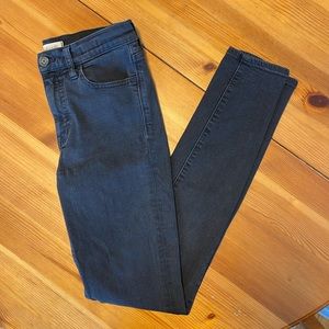 Madewell Roadtripper Skinny Jeans Size 25 in Bennett Black